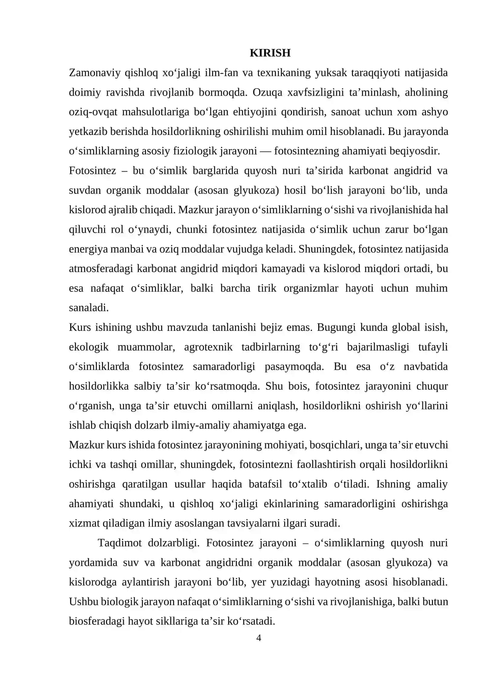 Fotosintez va xosildorlik 4