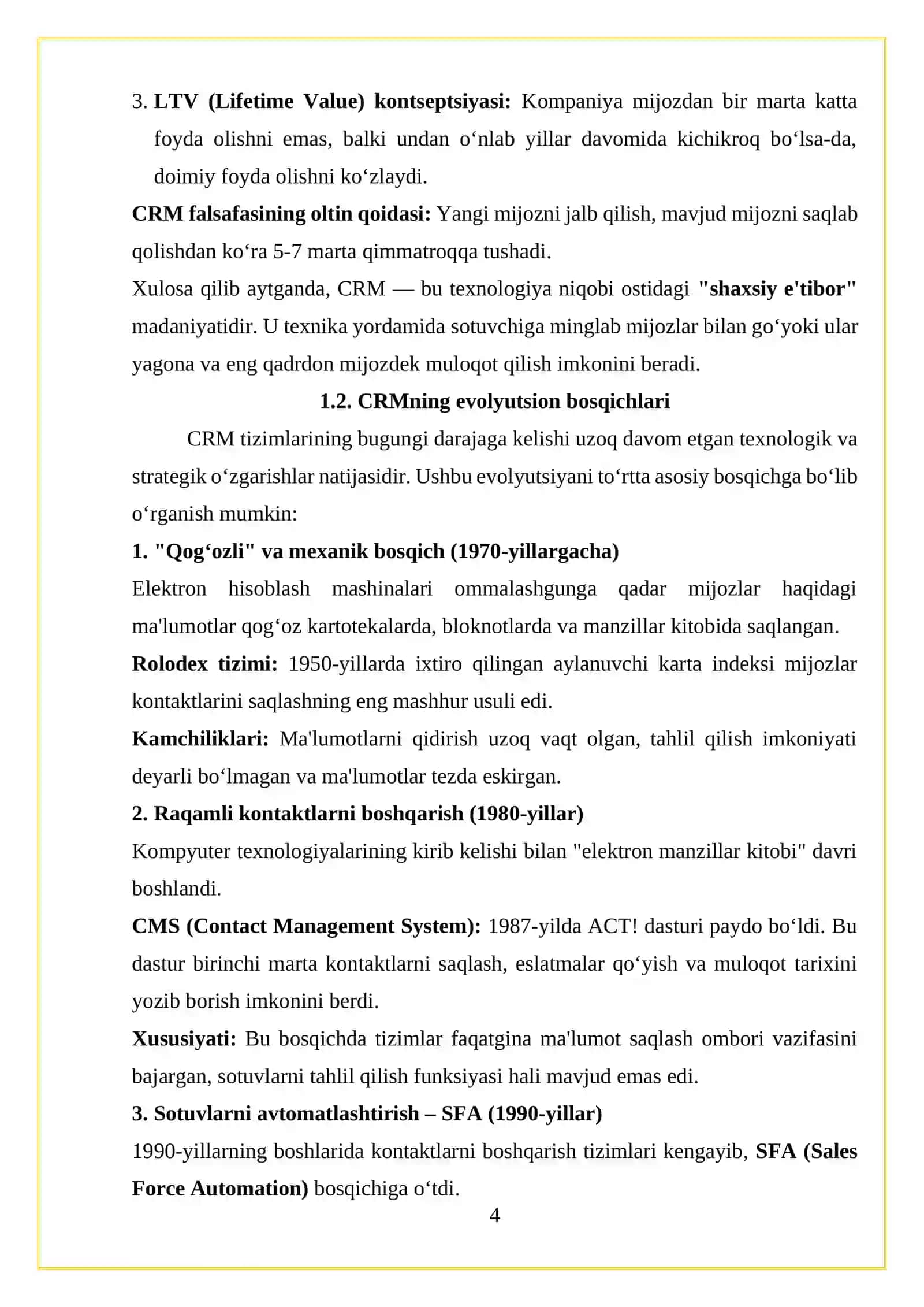 “Mat va qimmatbaxo qollab quvvatlash (CRM) teoremasi” 4