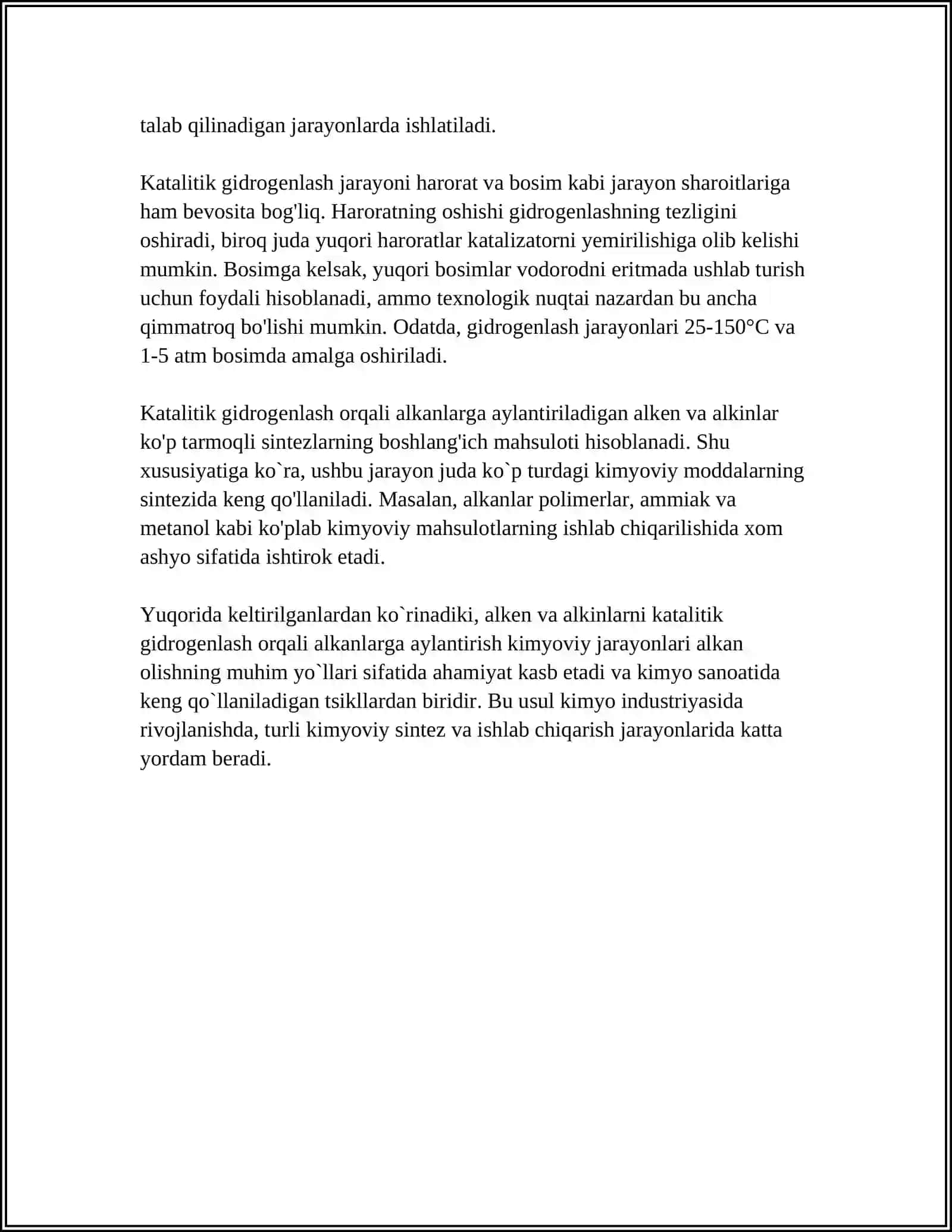 ALKAN OLINISH USULLARI. BISIKLIK VA POLISIKLIK ALKANLAR 4