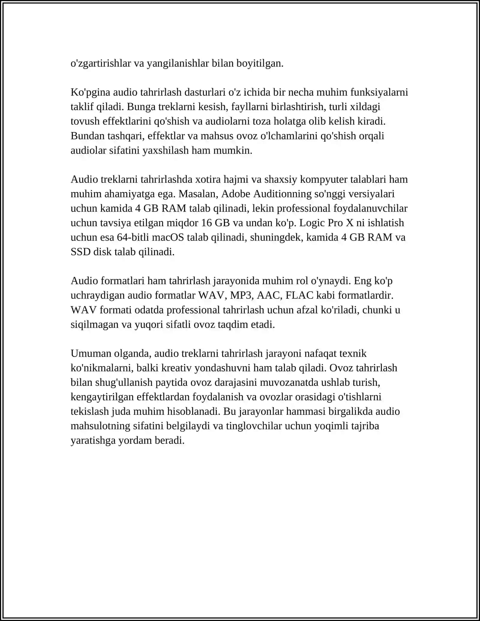 STEINBERG NUENDO DASTURINING IMKONIYATLARINI O‘RGANISH 4