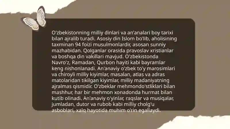 Milliy dinlar 4