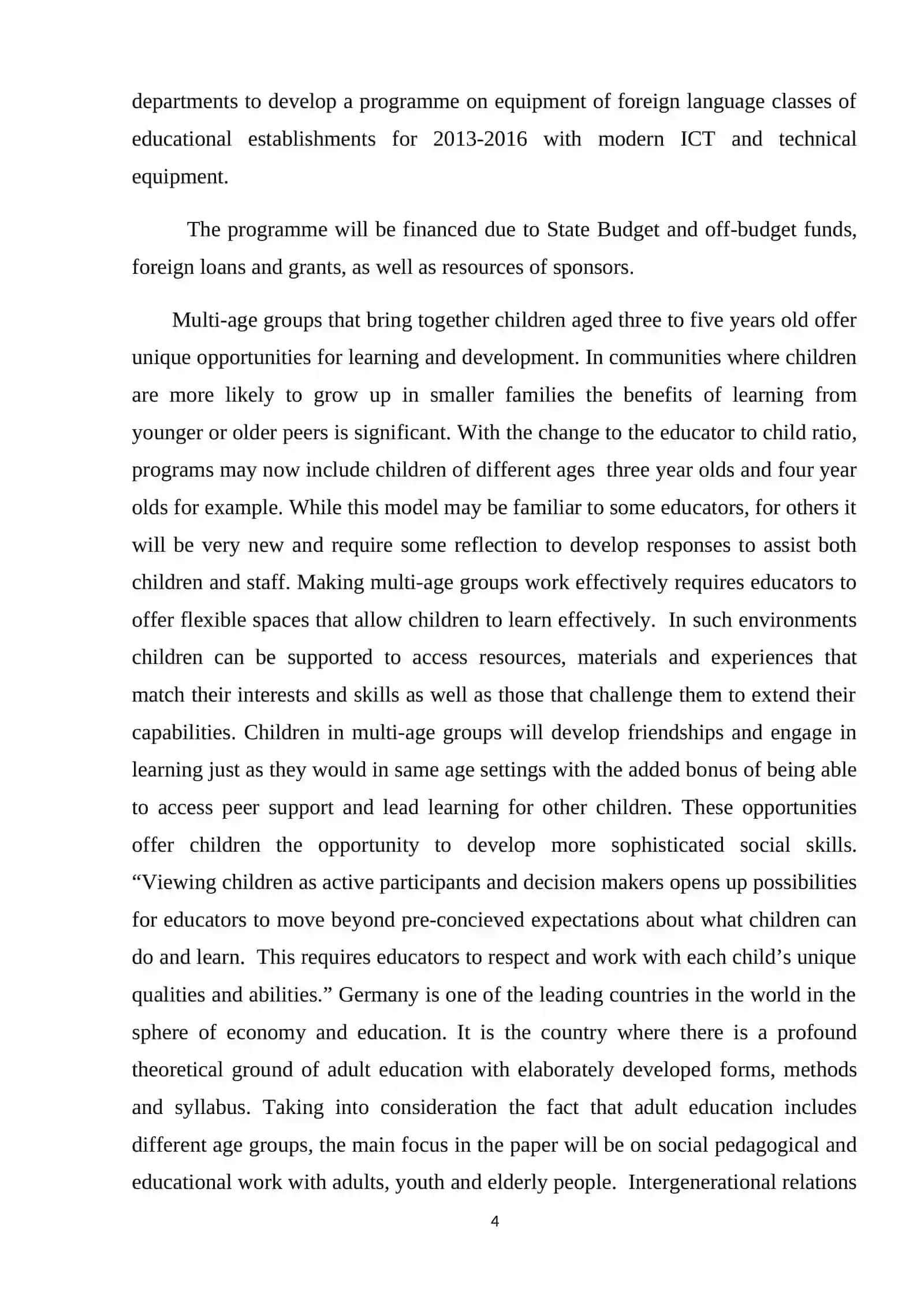 Principles of working with different age groups 4