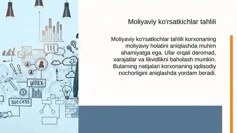 Korxonaning iqdisodiy nochorligini (bankrotligi) baholash va tahlil qilish 4