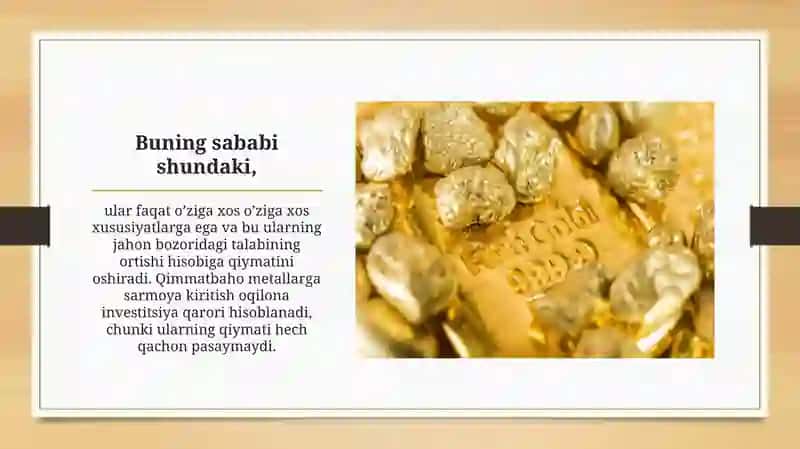 Nodir metallar 4