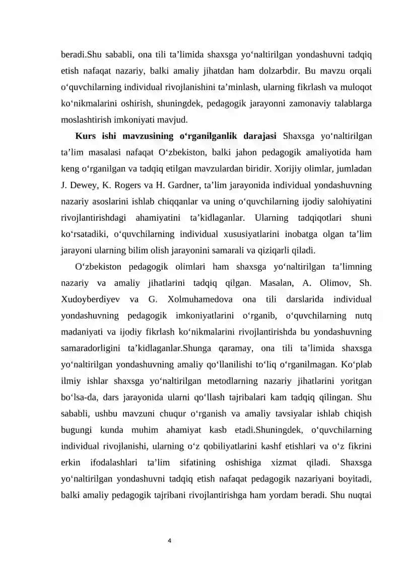 Ona tili taʼlimida shaxsga yoʻnaltirilgan yondashuv 4