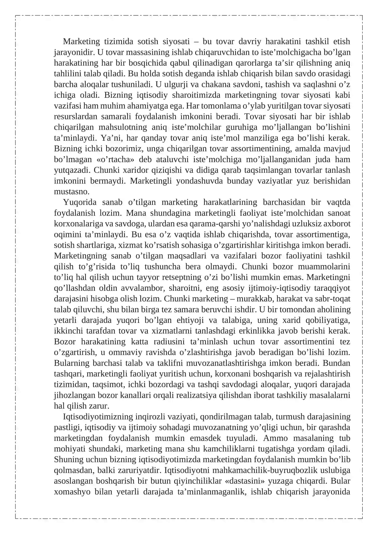 Marketingning tamoyillari, vazifalari va turlari 4