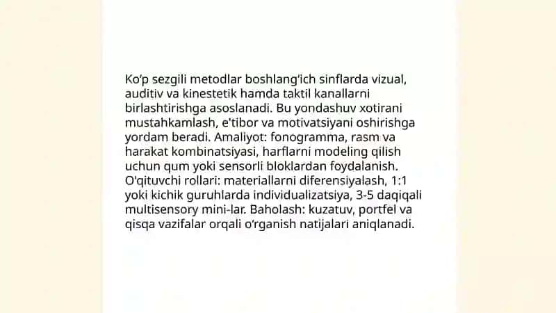 Boshlangich sinflarda savod o'rgatishning zamonaviy usullari 4