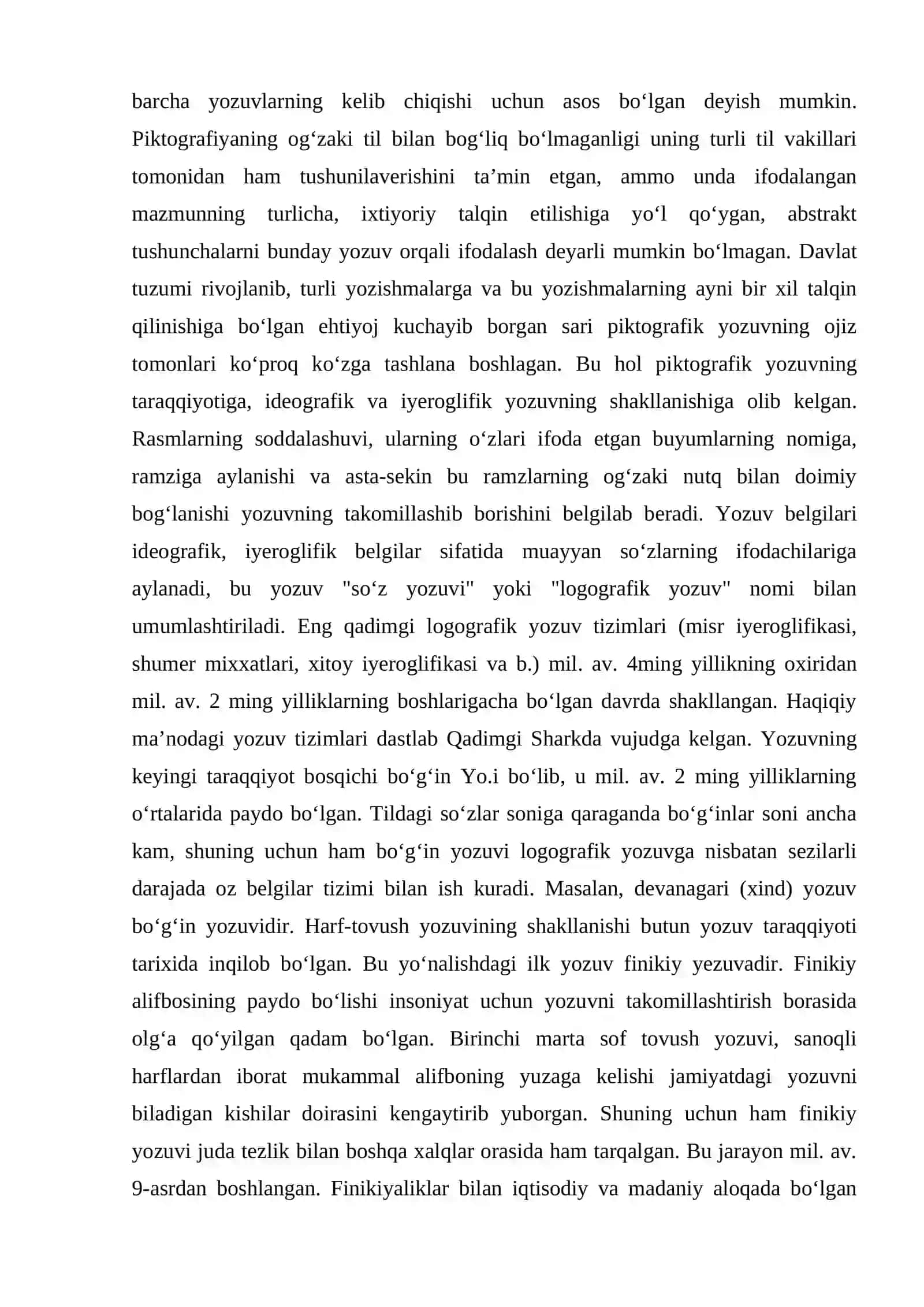 2-mavzu. Yozuv. O‘zbek xalqi foydalangan yozuvlar. Lotin yozuviga asoslangan yangi o‘zbek alifbosi va imlo qoidalari 4