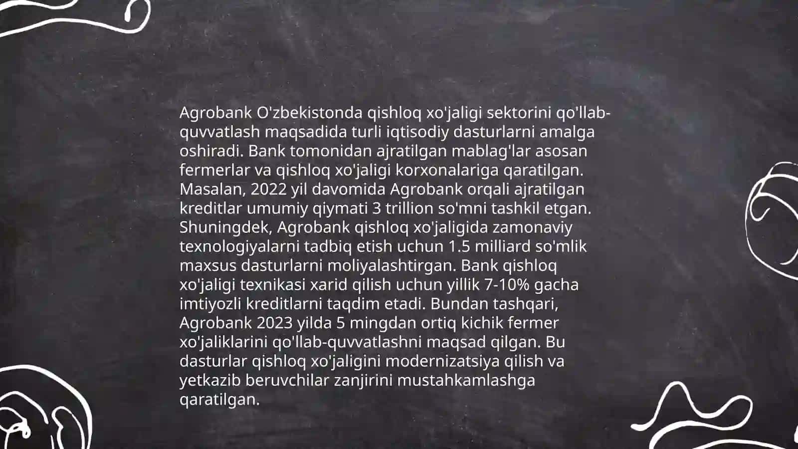 Agrobankning asosiy maqsadlari 4