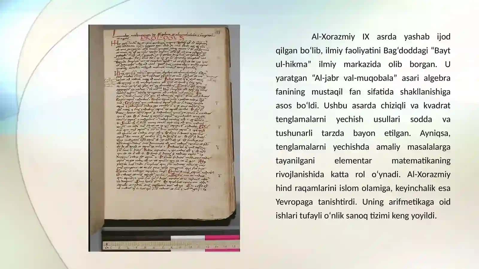 O‘zbekistonda o‘zbek olimlarining elementar matematika va matematika sohalarining rivojlanishiga qo‘shgan hissasi 4