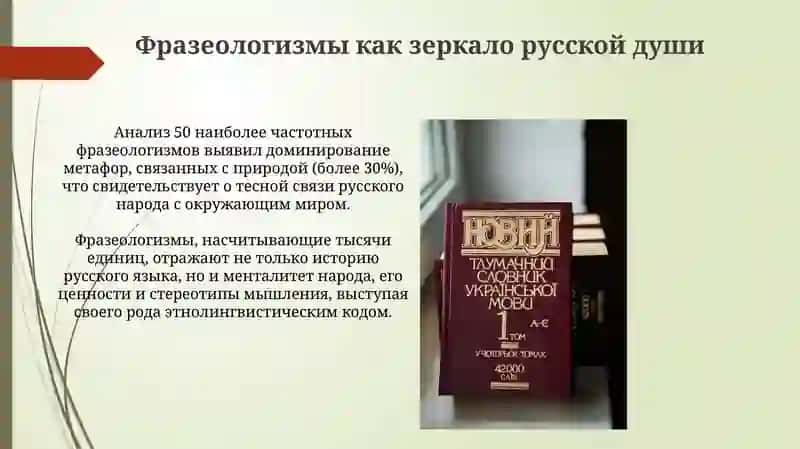 Фразеологизмы как зеркало русской души 4