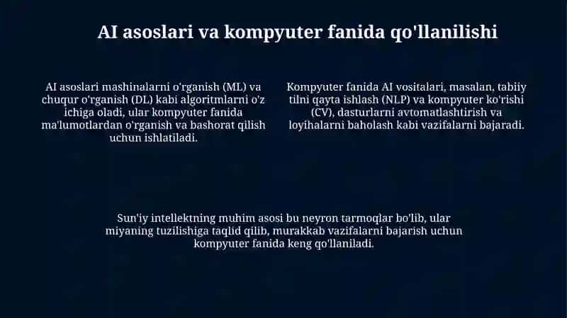 Sun`iy intelekt yordamida informatika fanini o'qitish 4