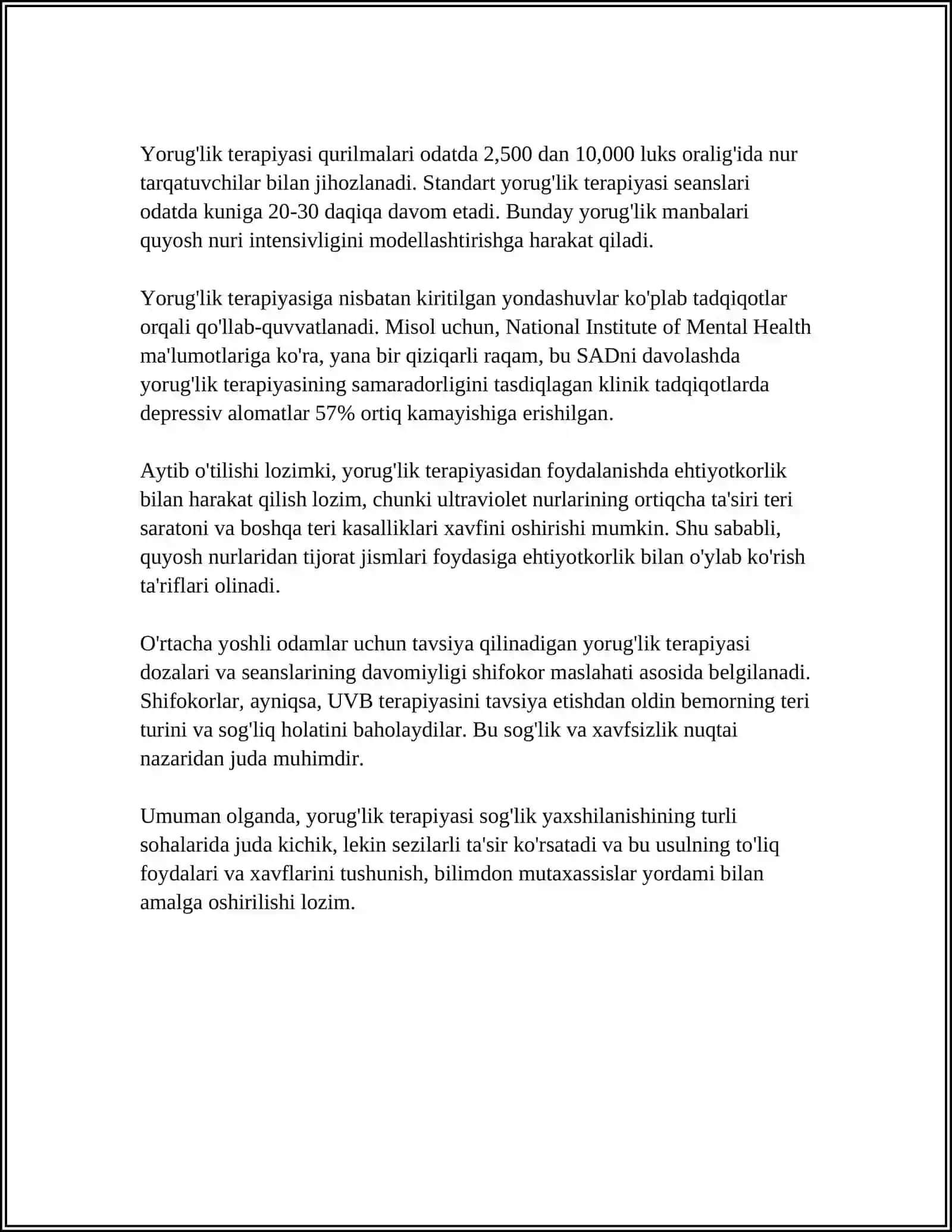 YORUG'LIK BILAN DAVOLASH 4