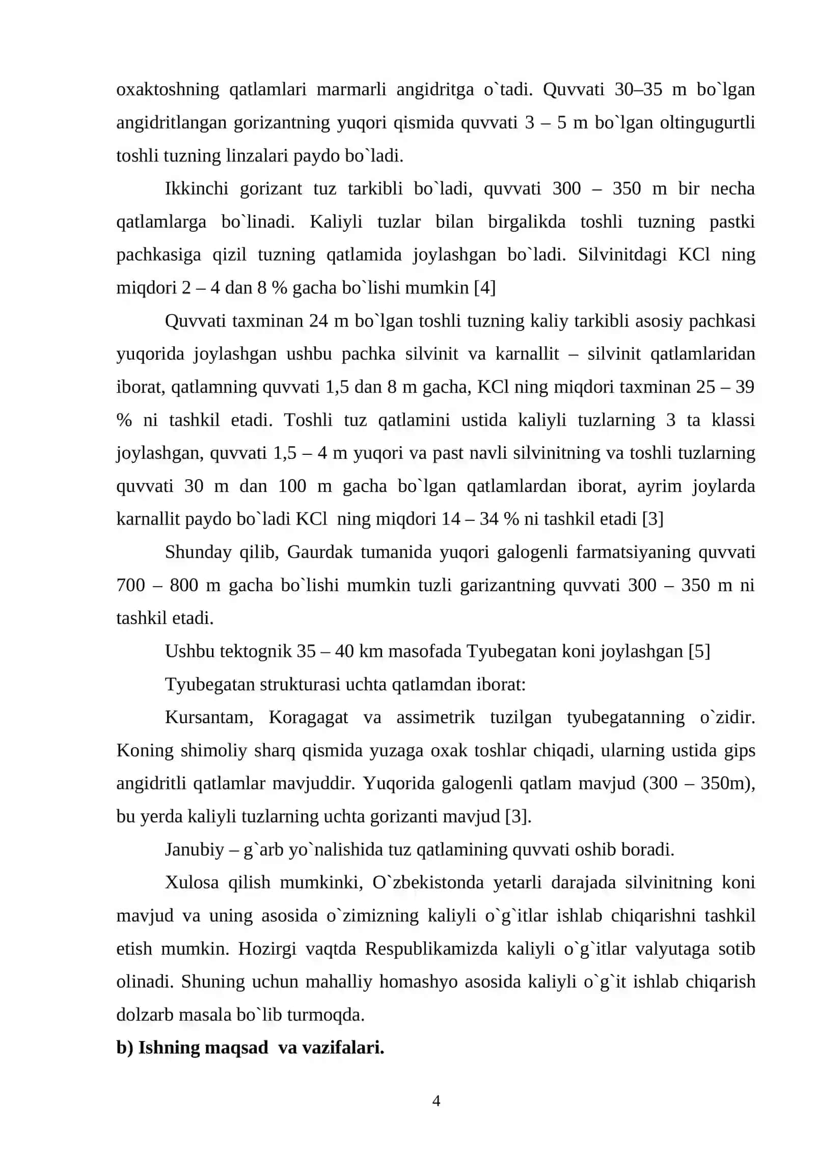Kaliy xloridni silvinitlardan flotatsiya usulida ajratib olish 4