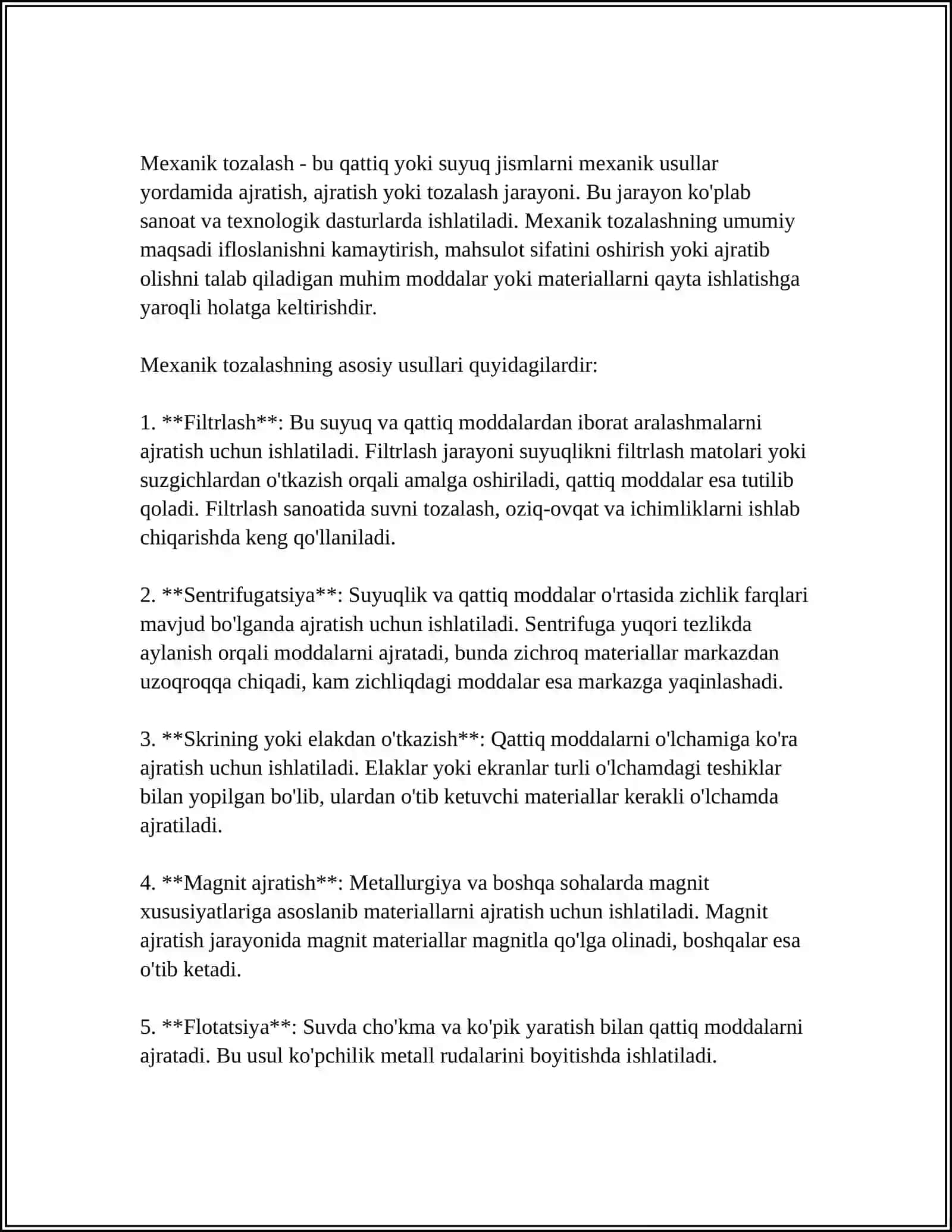 SUVNI TOZALASH USULLARI 4