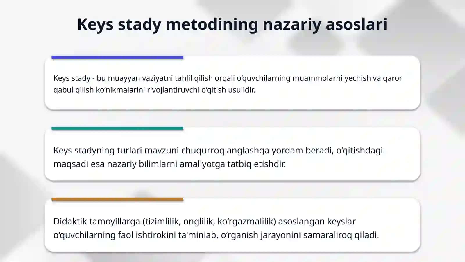 Alkinlar mavzusini  o‘qitishda «Keys stady» metodidan foydalanish 4