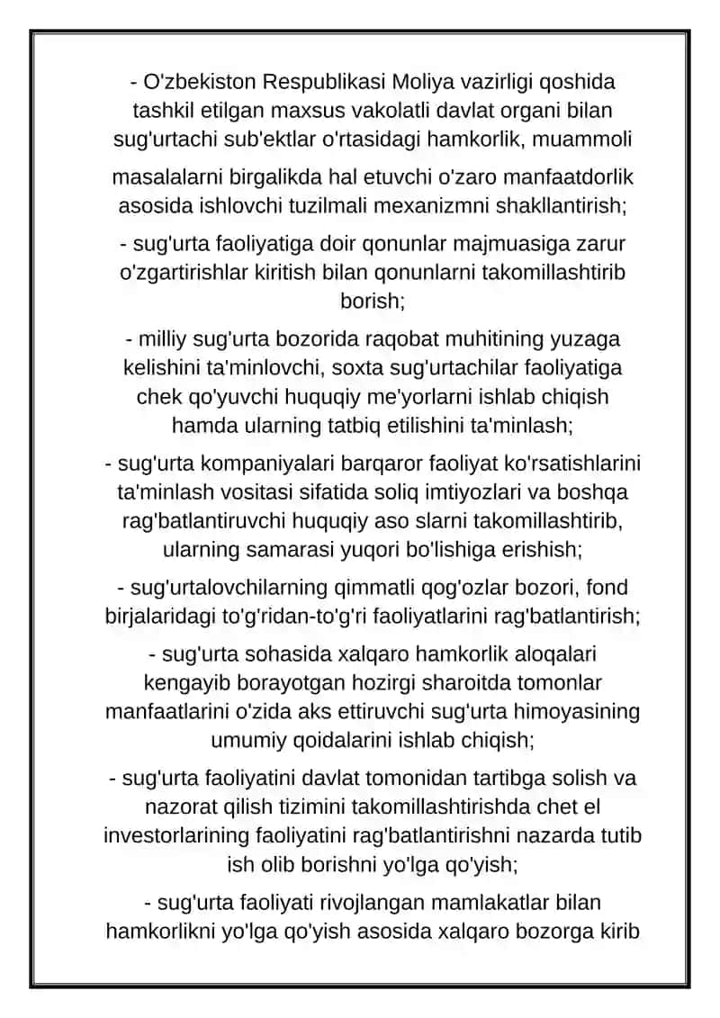 Sug'urta bozoriining rivojlanishi 4
