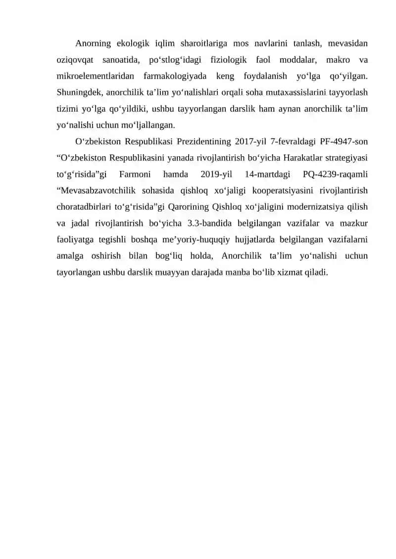 ANOR YETISHTIRISH AGROTEXNIKASI 4