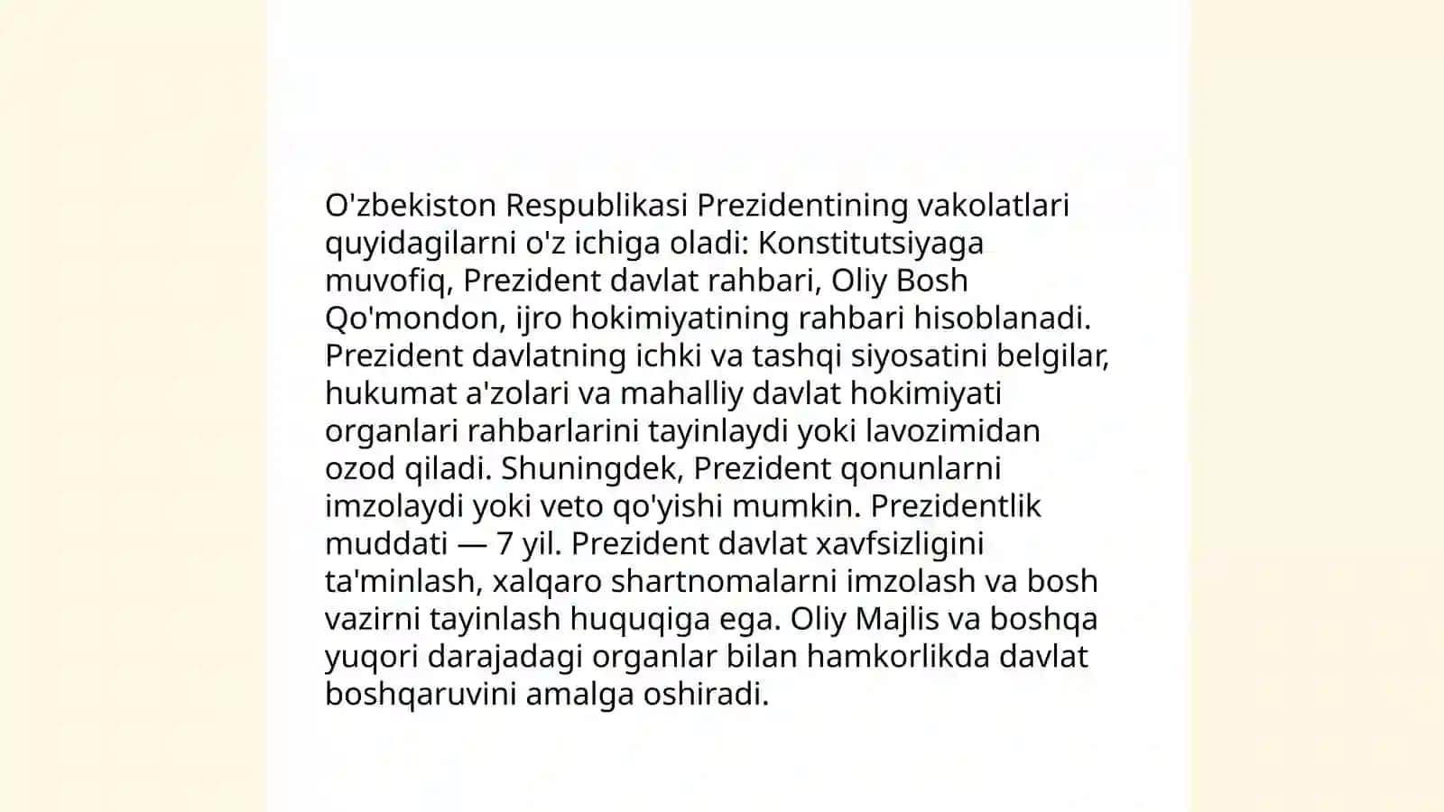 Yangi tahrirdagi Oʻzbekiston respublikasi konstitutsiyasi 4
