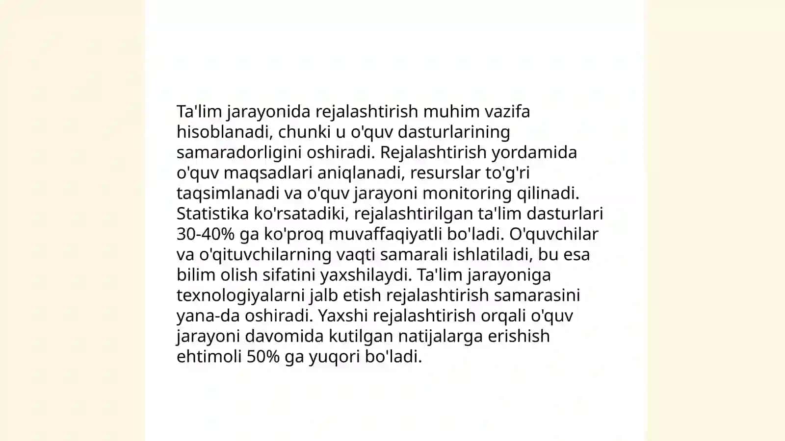 Sinf rahbari ishini rejalashtirish metodikasi 4
