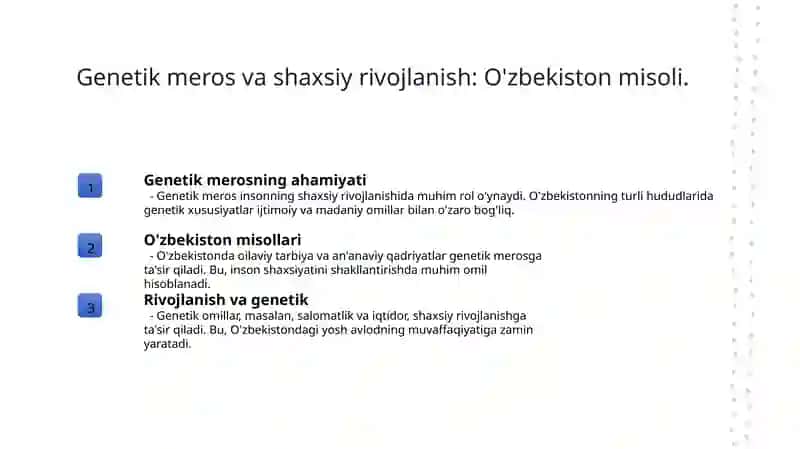 Inson kamolotining persogenetik nazariyalari 4