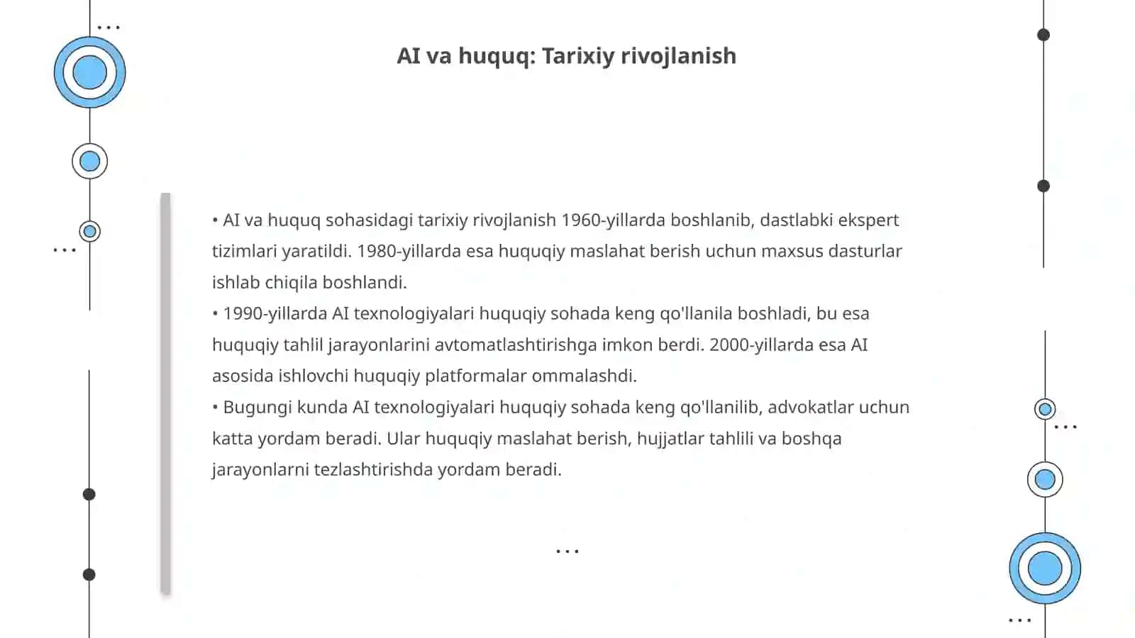 Sunʼiy intellekt va huquq: imkoniyatlar va xavf xatarlar(Ai asosida huquqiy maslahat berishning afzalik tomonlari) 4