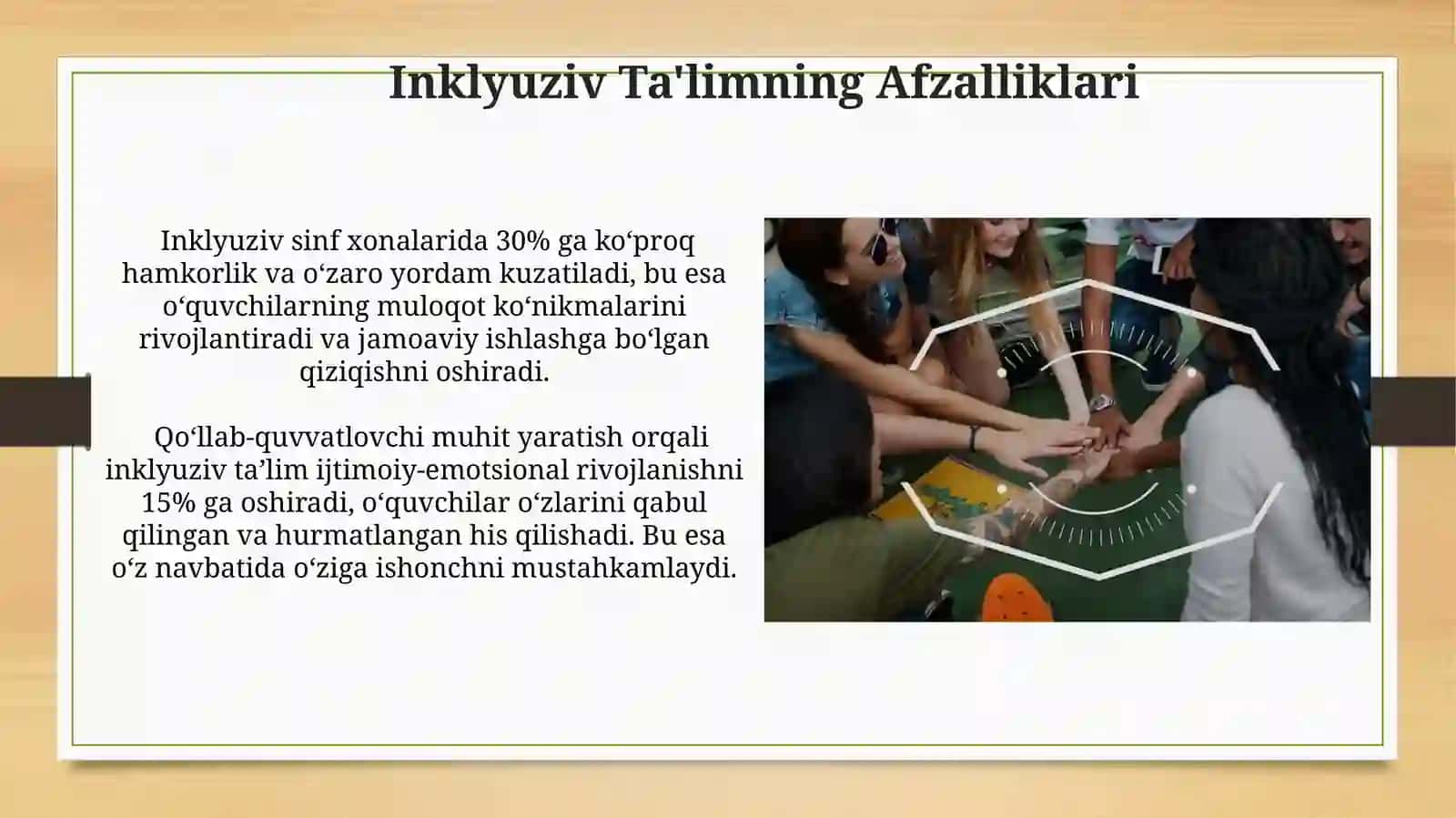 Inklyuziv va birgalikda oqitish: ularning asosiy farqlarini asoslash 4