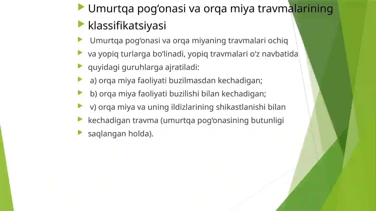 Umurtqa pog’onasi travmasi 4