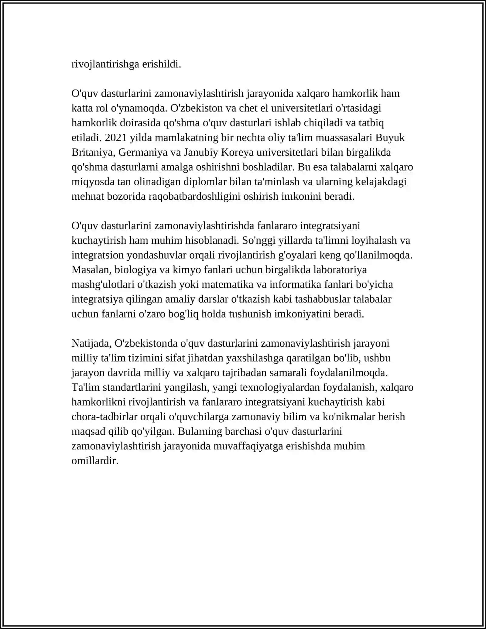 O‘zbekiston ta'lim tizimidagi islohatlar 4