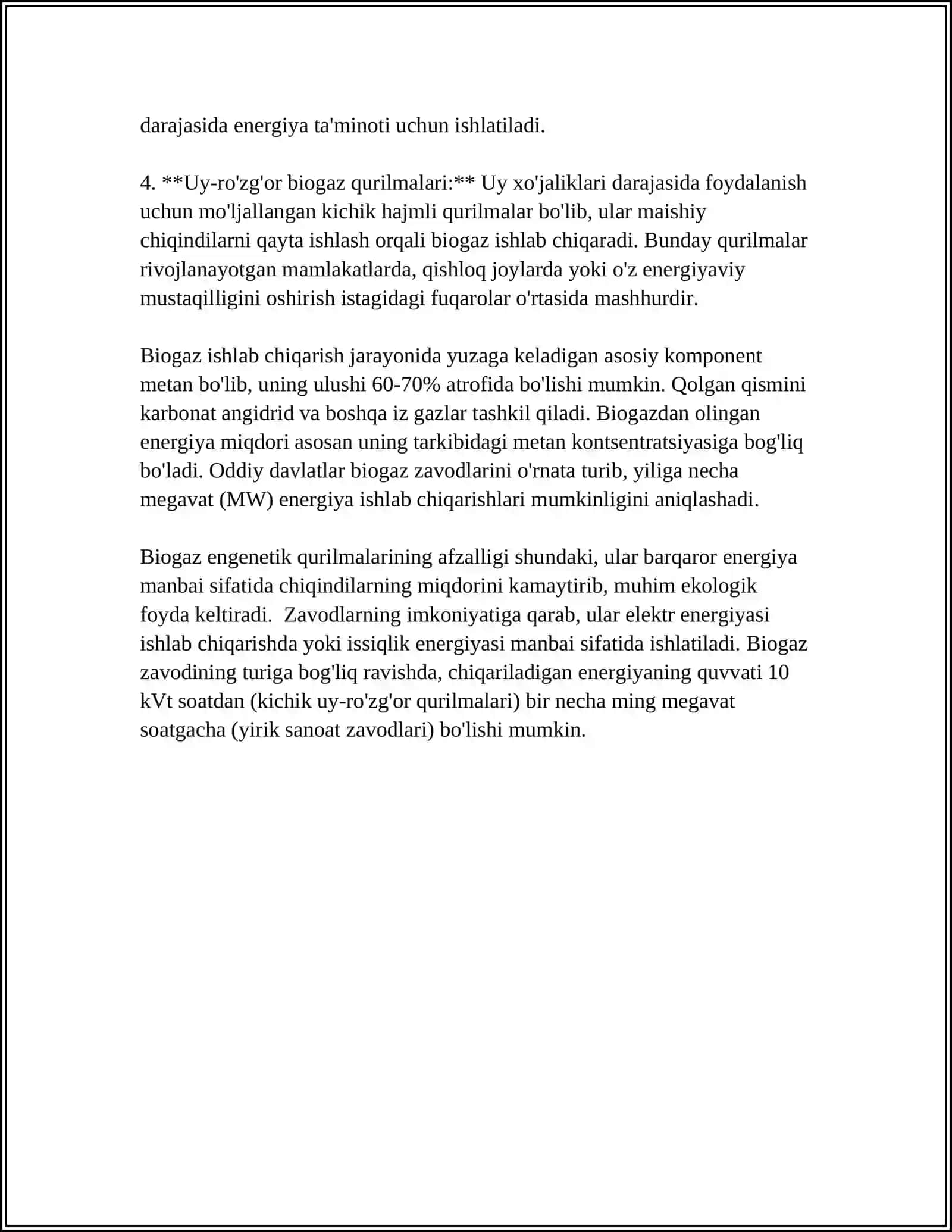 BIOGAZ ENERGETIK QURILMALARI 4