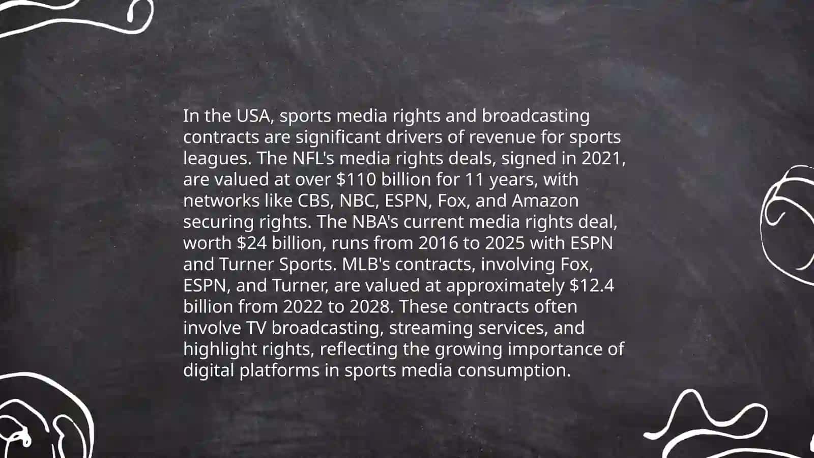 The Economics, sports, media of the USA 4