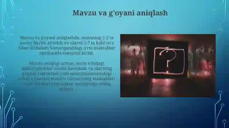 Matn ustida mustaqil ish 4