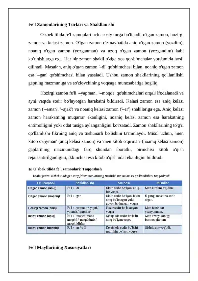 Tilning grammatik sathi 4