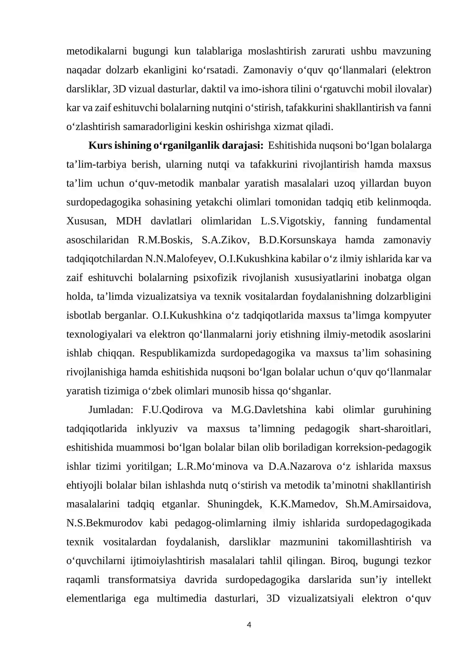 SURDOPEDAGOGIKA KURSI 4