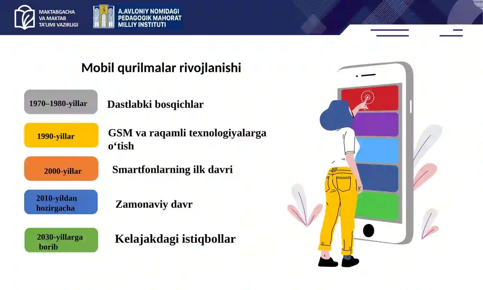Mobil qurilmalar va ularning imkoniyatlari 4