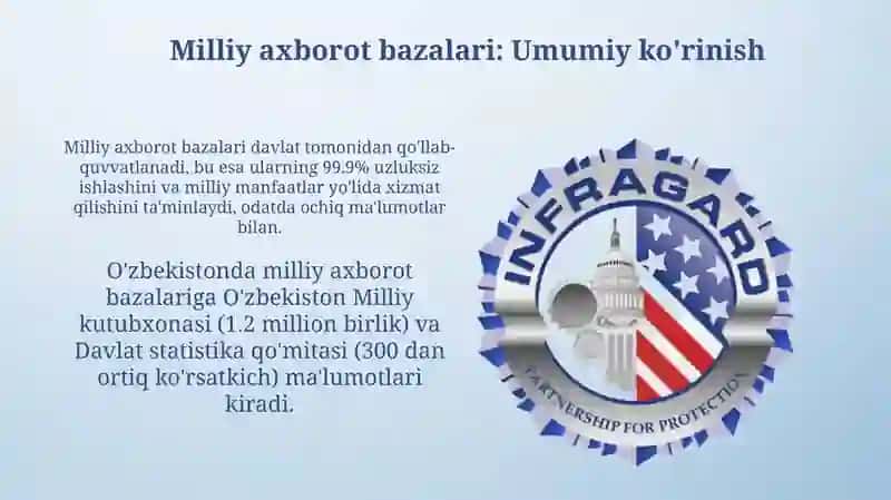 Internet manbalari bilan ishlash. Milliy va xalqaro axborot bazalari 4