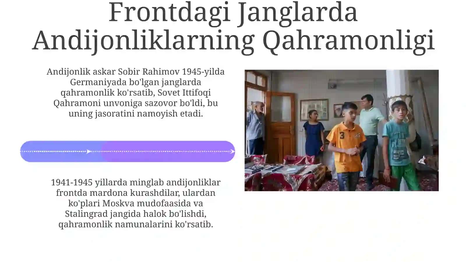 Ikkinchi jahon urushi davrida Andijonliklarning qo‘shgan hissasi 4