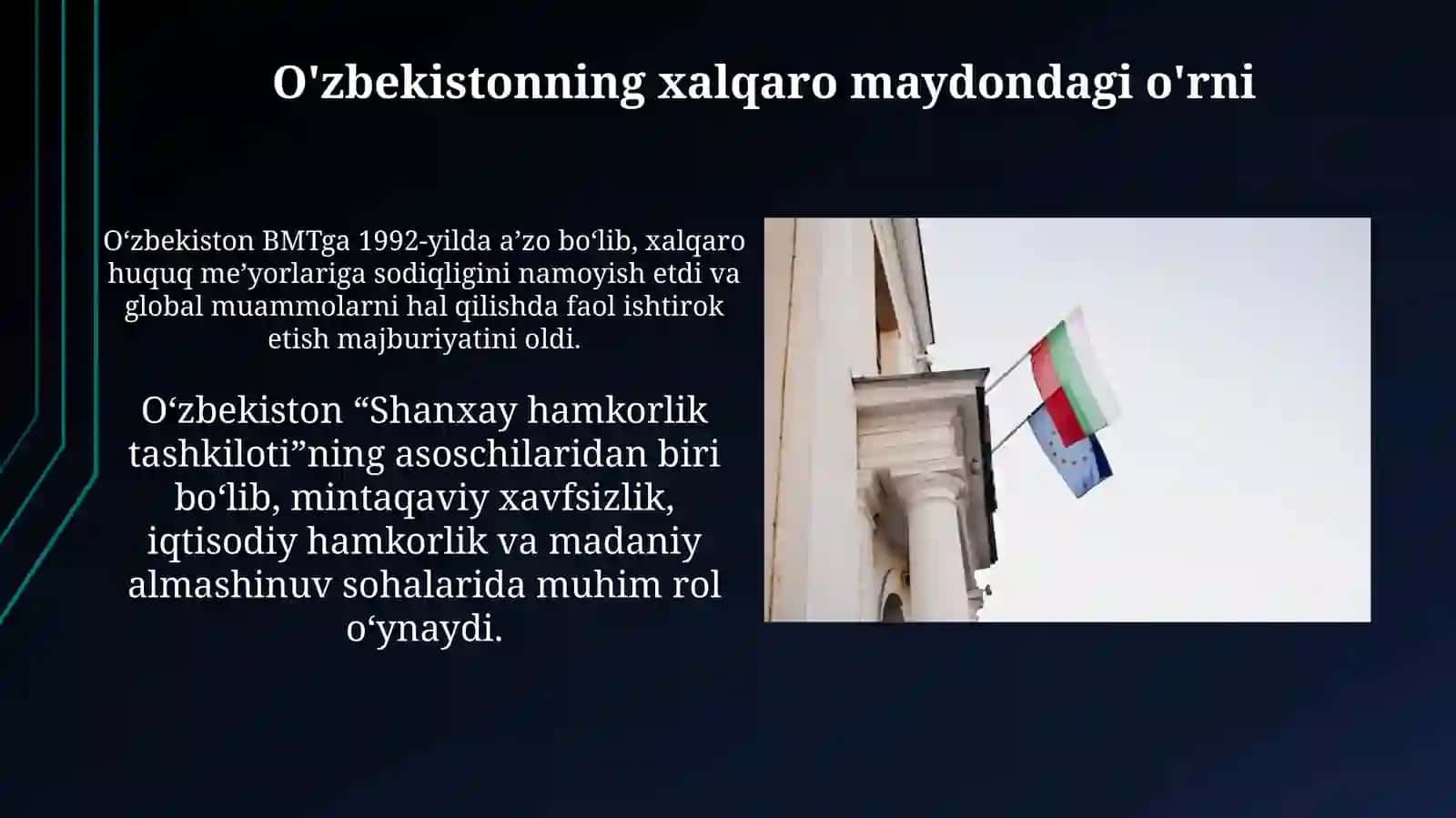 Mustaqil O'zbekiston Respublikasi tashkil topishining tarixiy ahamiyati 4