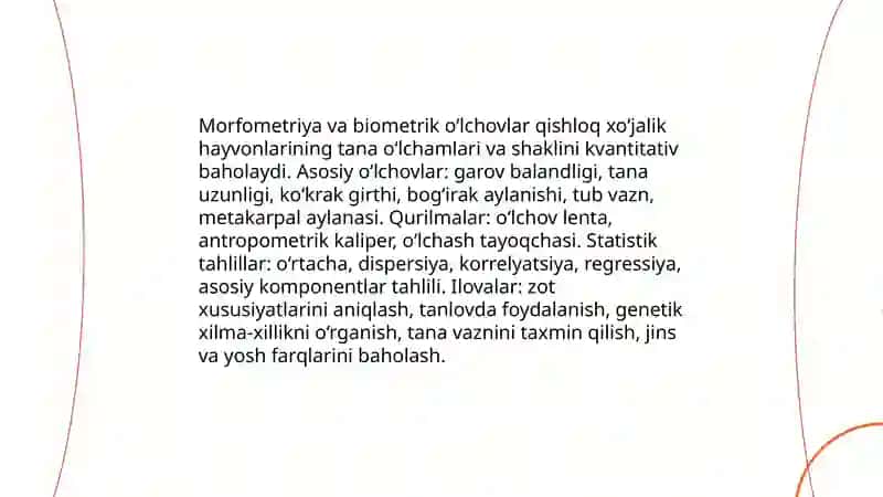 Morfologik tahlil va fenotipik tavsiflash 4