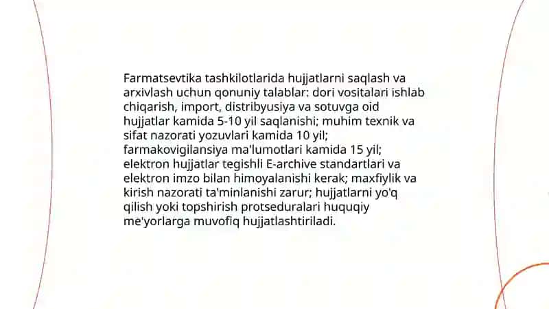Farmatsevtika hujjatlari turlari 4