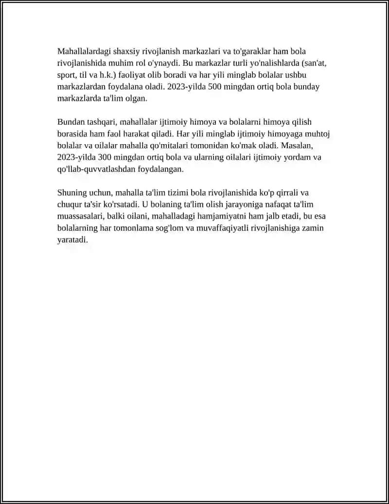Mahalla Institutining Bola Rivojlanishidagi roli 4