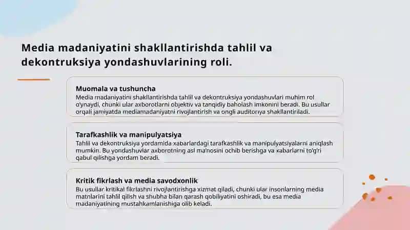 Yangiliklarni tahlil qilish va dekontruksiya 4