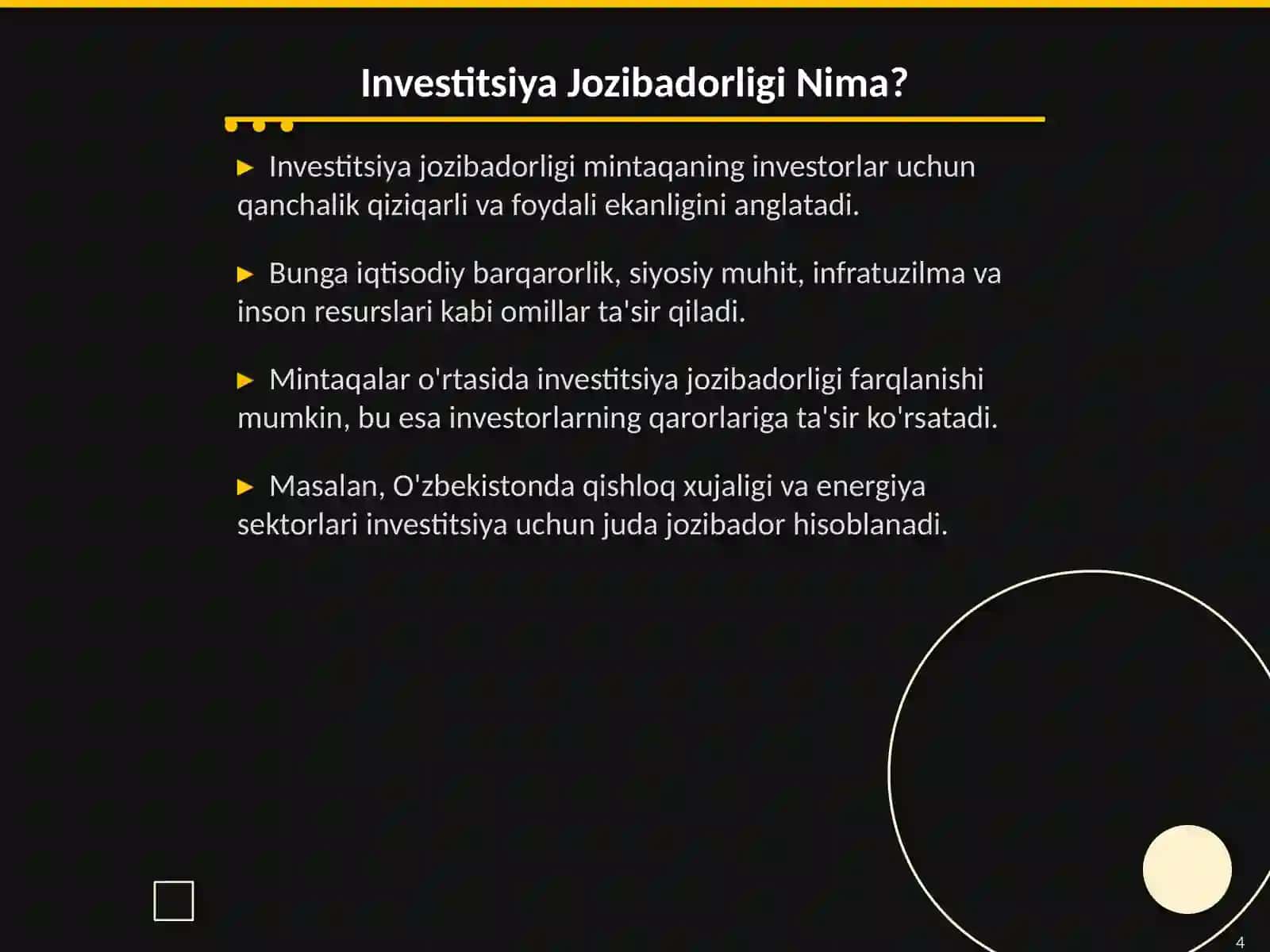 Mintaqalar Investitsiya Jozibadorligini Oshirish 4