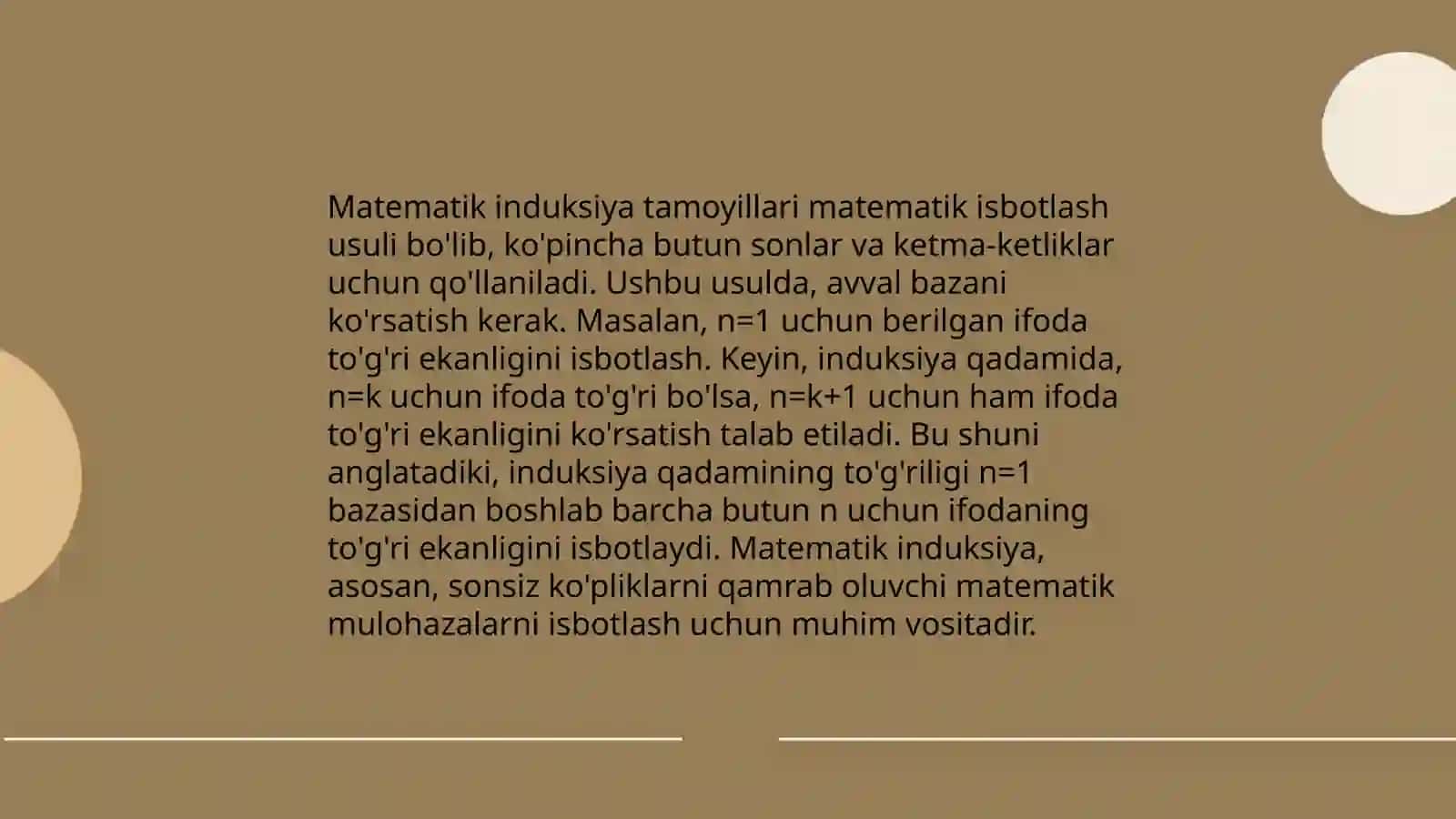 Matematik induksiya usuli 4