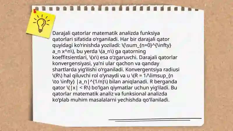 Funksiyanal qatorlar 4