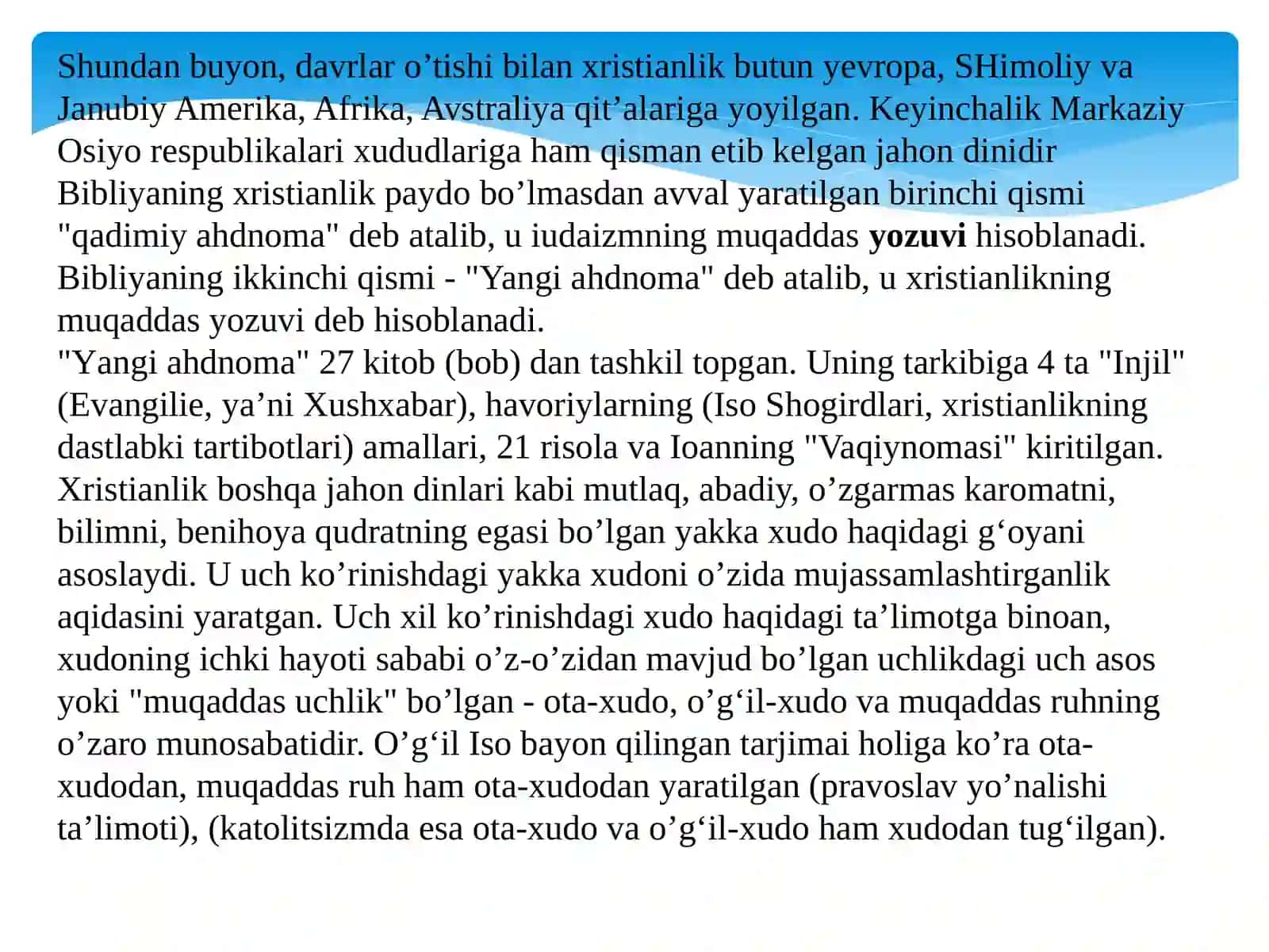 Xristianliklik dini 4