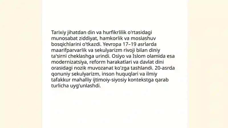 Din va hurfikrlilik: tushuncha va nazariy asoslar 4