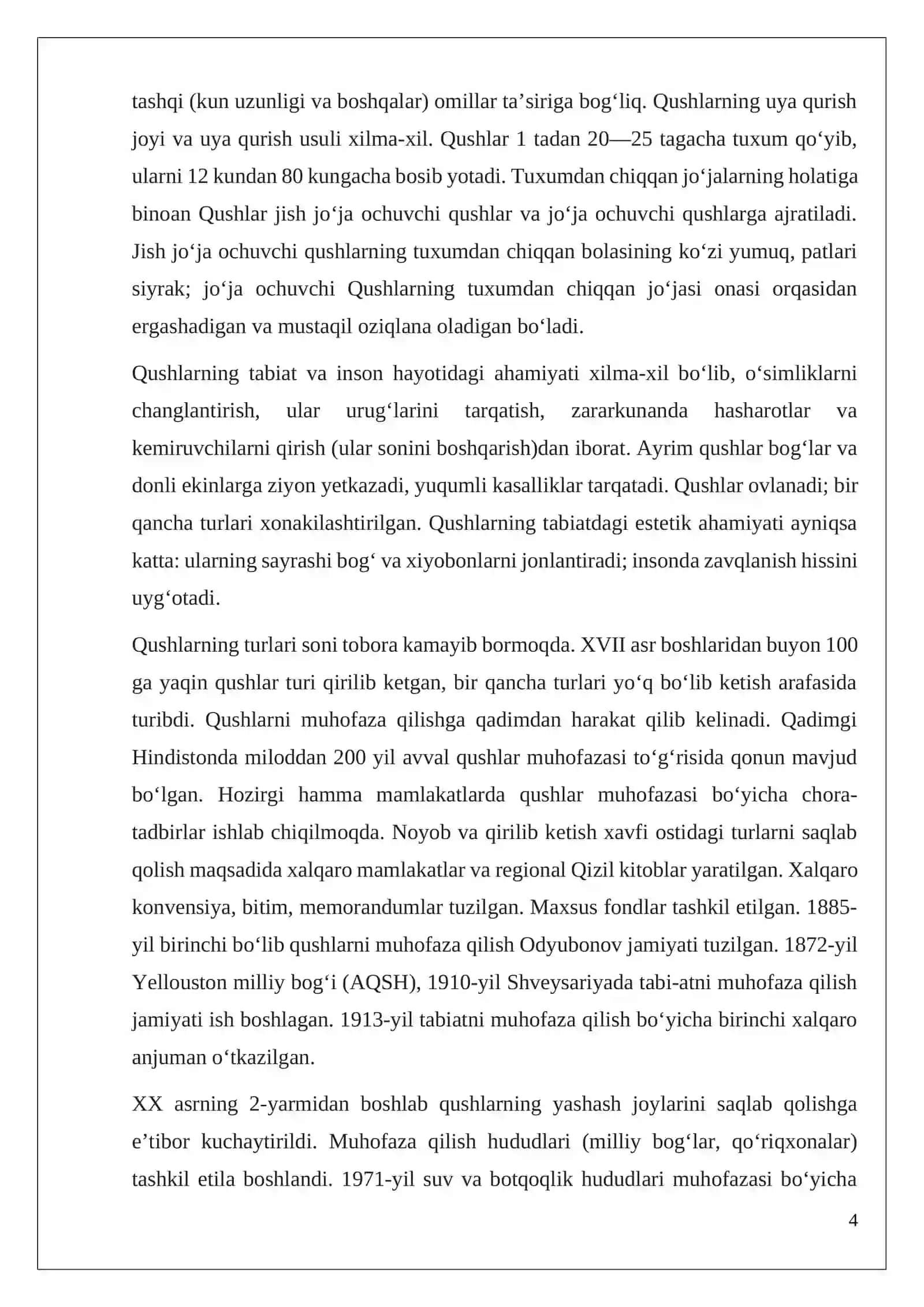 KO’CHIB YURUVCHI QUSHLAR,ASOSIY TURLARI HAYOTI 4