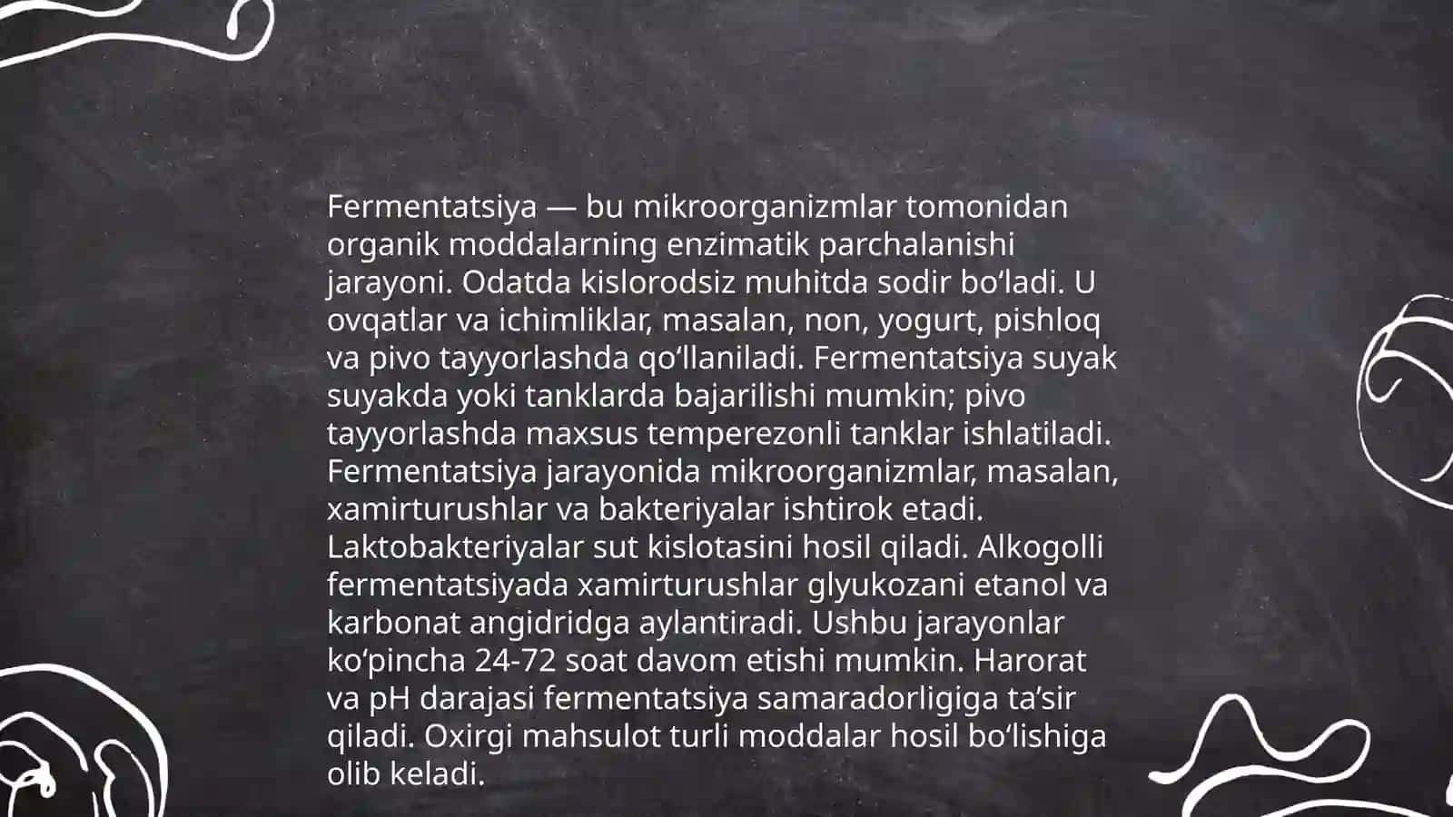 Oziq ovqat va ichimliklar ishlab chiqarish biotexnologiyasi 4