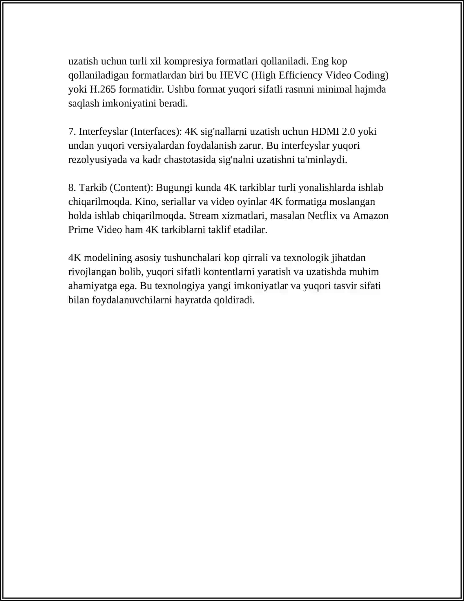 4 K MODELI VA UNING MAZMUNI VA MOHIYATI 4